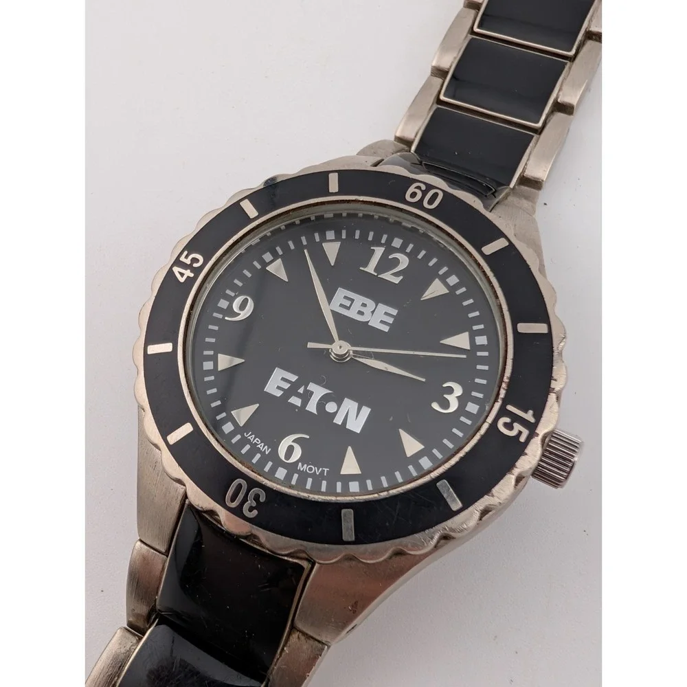 Eaton Watch‎ Men 38mm Case Black & Silver 8